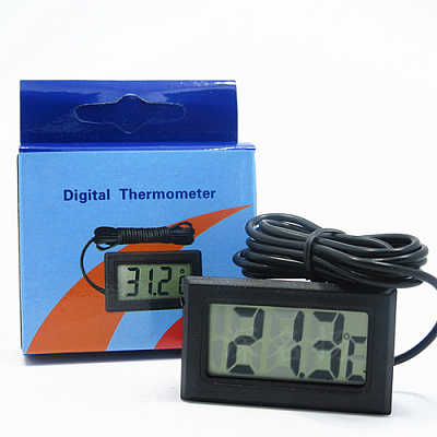 Термометр цифровой ЖКИ TPM-10 Black