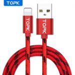 USB кабель TOPK AN09 IPHONE 1,5 m/RED