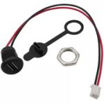 Гнездо USB Type-C 2pin с проводом 150mm Black