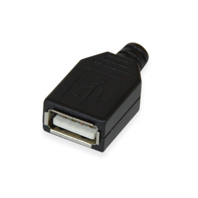 Гніздо USB тип A на кабель у корпусі