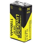 Акумулятор 1100mAh КРОНА 9V USB Type-C