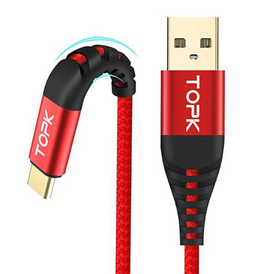 USB кабель TOPK Type-C AN42 / Black