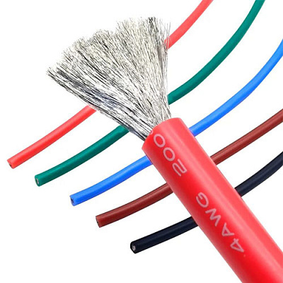 Провод силиконовый SIL-21.2-RED (4AWG)