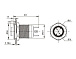 Кнопка антивандальна HQ12N/HJ-3V-G