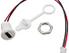 Гнездо USB Type-C 2pin с проводом 150mm White