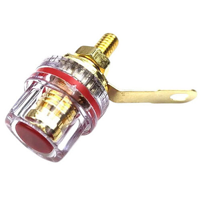 Гніздо банан 4мм HD-004T Red + Black