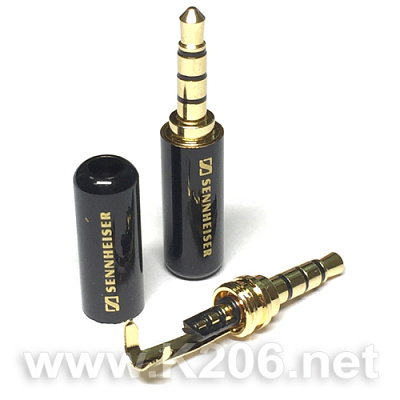 Штекер Sennheiser 4-pin 3.5mm / BLACK