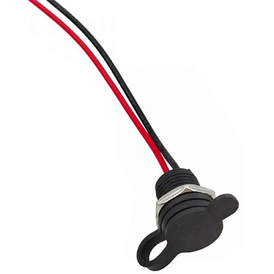 Гніздо USB Type-C 2pin з проводом 150mm Black