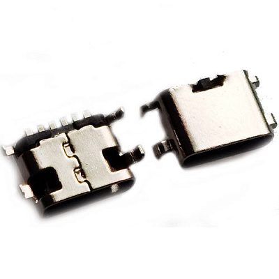 Гнездо USB Type-C 6pin t=1.6mm угловое C-22