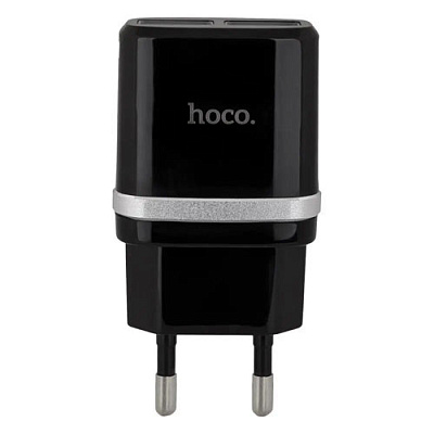 Зарядное устройство 2*USB HOCO C12 BLACK