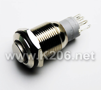Кнопка антивандальна HQ16N/H11-12V-R