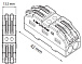 Клемна колодка KV212-2P HOROZ
