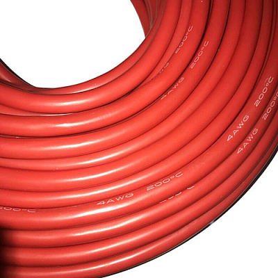 Провод силиконовый SIL-21.2-RED (4AWG)