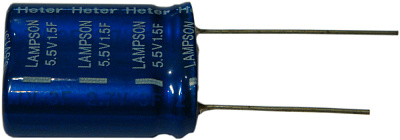 Ионистор 1.5F/5.5V; 22x16x8mm