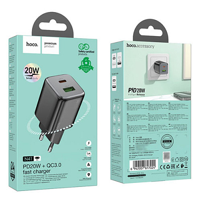 Зарядний пристрій 2*USB HOCO N41