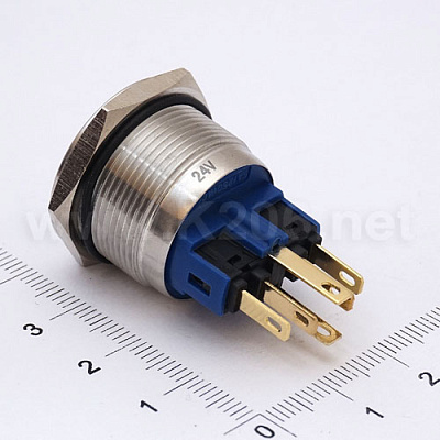 Кнопка антивандальна HQ22S/F11-24V-G