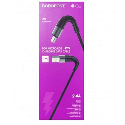 USB кабель BOROFONE-BX32 Micro /Нейлон/