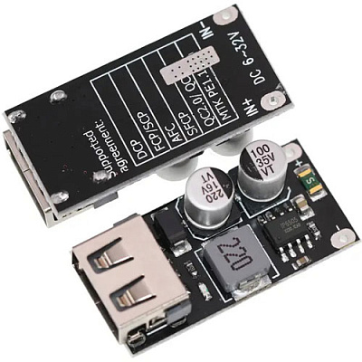 DC-DC модуль швидкого заряджання 6-32V / USB 5V