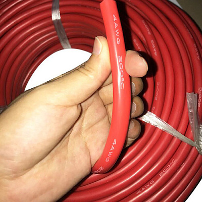 Провод силиконовый SIL-21.2-RED (4AWG)