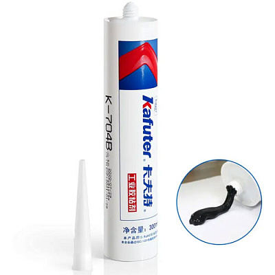 Клей-герметик Kafuter K-704B 300ml черный
