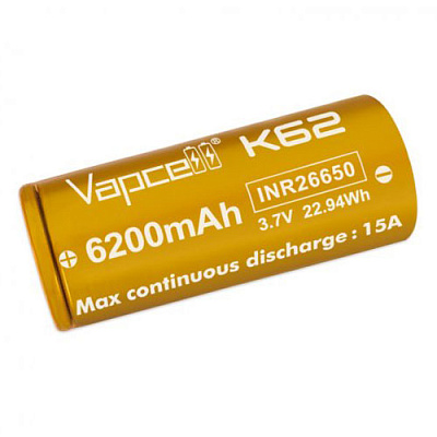 Аккумулятор Vapcell INR26650 K62 6200mAh