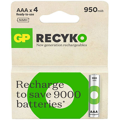 Акумулятор GP Recyko AAA Ni-MH 950mAh