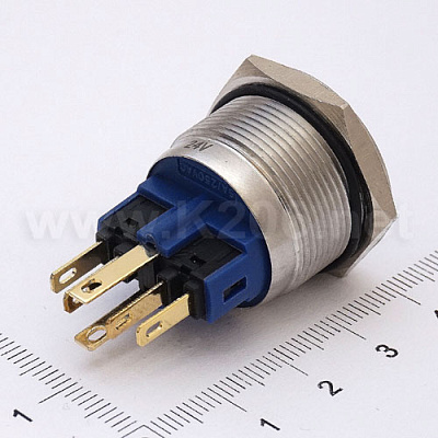 Кнопка антивандальна HQ22S/F11-24V-G