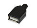 Гніздо USB тип A на кабель у корпусі