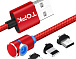 USB кабель магнитный угловой TOPK-MICRO RED