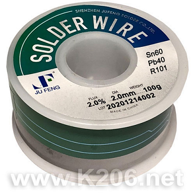 Припой JF-Sn60Pb40 [2,0мм 100г] RMA