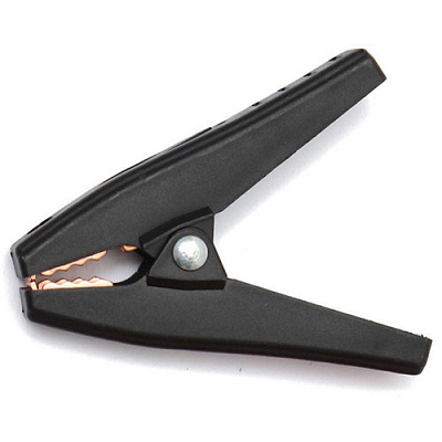 Зажим "крокодил" 100A L=90mm Black HM-524B