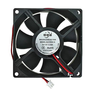 Вентилятор 80x80x25мм 12VDC BJC8025-S