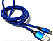 USB кабель Micro-1m-Blue /Нейлон/