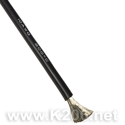 Провід силіконовий SIL-13.3-BLACK (6AWG)