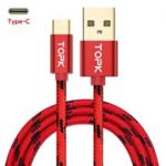 USB кабель TOPK AN09 Type-C 1,5 m/RED