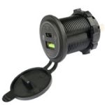 АЗУ 12-24V YC-A93B 2xUSB Black
