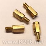 Стойка латунная OFM-M2x5+3 (шестигранник)