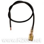 Провід з клемою 6.3mm/BLACK