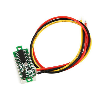 Вольтметр DC 0-100V-BLUE (8мм) 3 wire