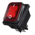 Перемикач KCD2-201N-LED-RED