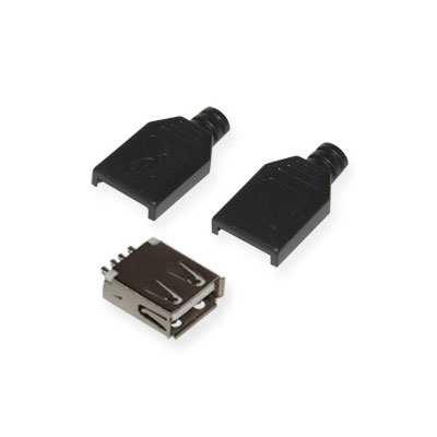 Гніздо USB тип A на кабель у корпусі