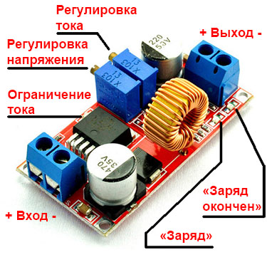 XL4015E1 DC-DC пониж. модуль 1,25~30V 5A