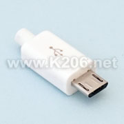 USB B MICRO-K/WHITE