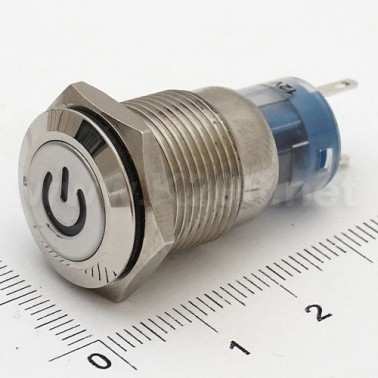 Кнопка антивандальная HQ16N/F11Z-12V-EDY-W