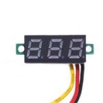 Вольтметр DC 0-100V-GREEN (8мм) 3 wire