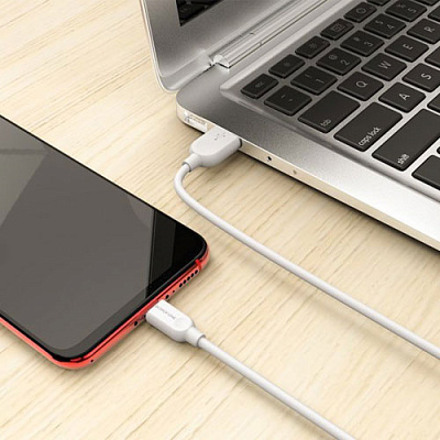 USB кабель BOROFONE-BX14 Micro White 1m