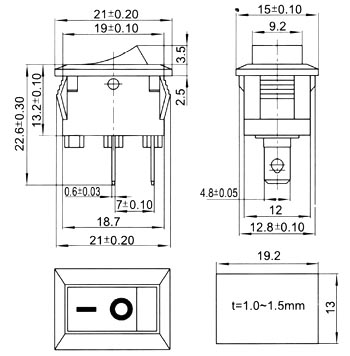 Переключатель MRS-101-W