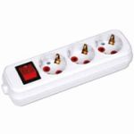 Колодка 3 гнезда 16A 250V с заземлением