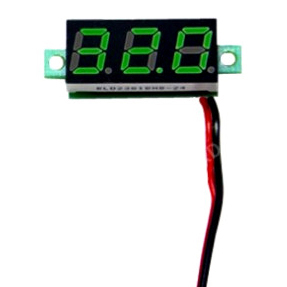 Вольтметр DC2.4-30V-GREEN (8мм)