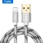 USB кабель TOPK AN09 IPHONE 1,5m/GREY